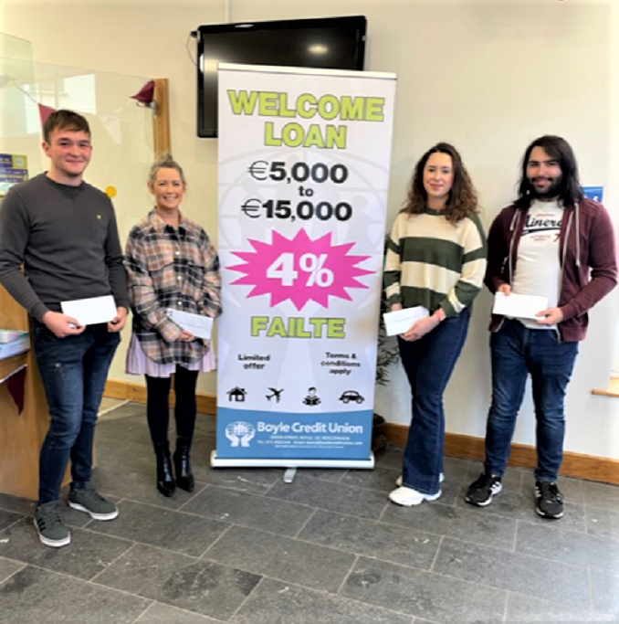 Student bursaries awarded at Boyle Credit Union Boyle Today Your